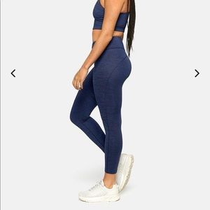 Outdoor voices navy crop top & leggings set